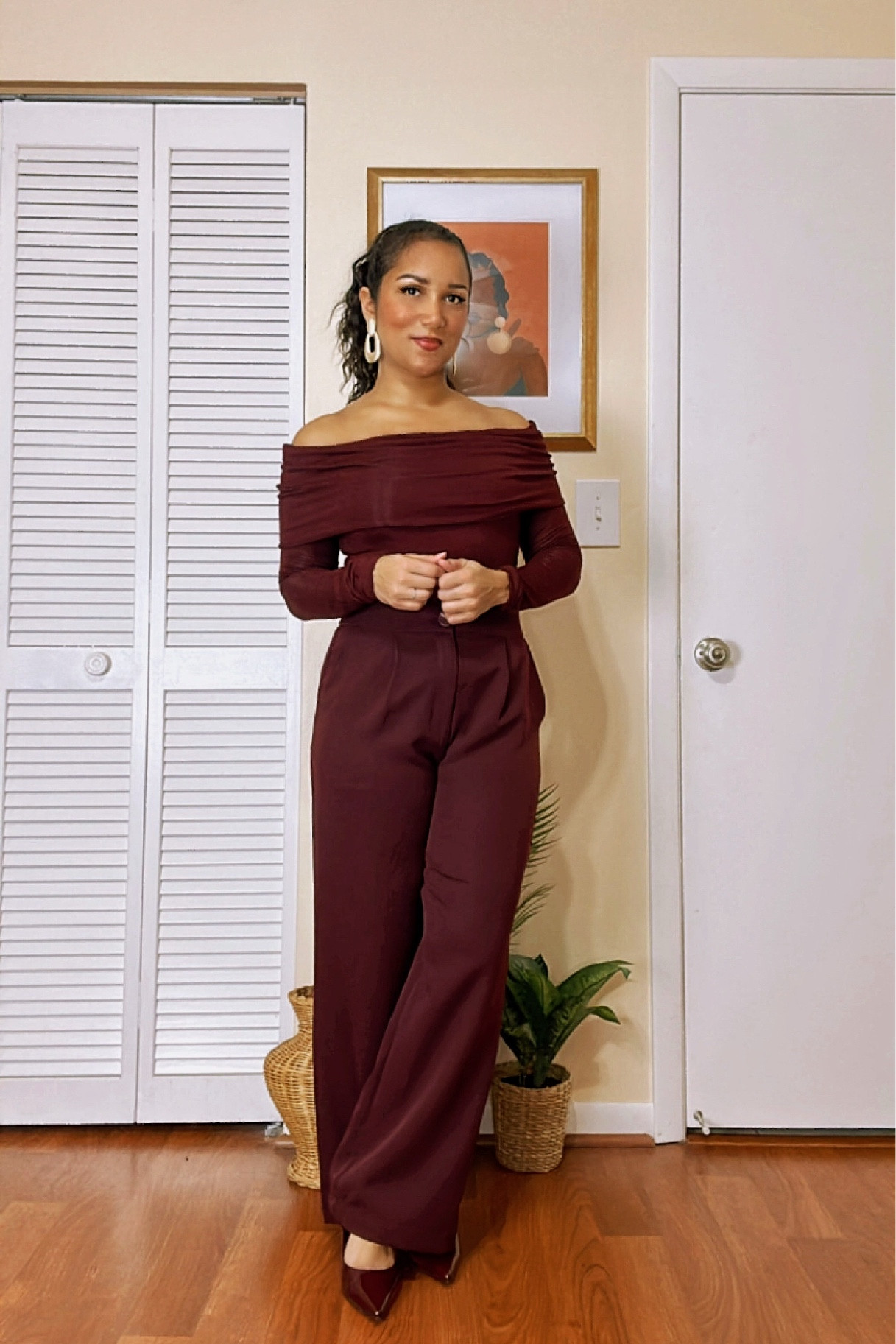 If Burgundy isn’t the color of the season, I don’t know what is! 

#fallcolors
Fall outfit
Burgundy top
Trousers 
Wide leg pants 

#LTKHoliday #LTKSeasonal #LTKCyberWeek