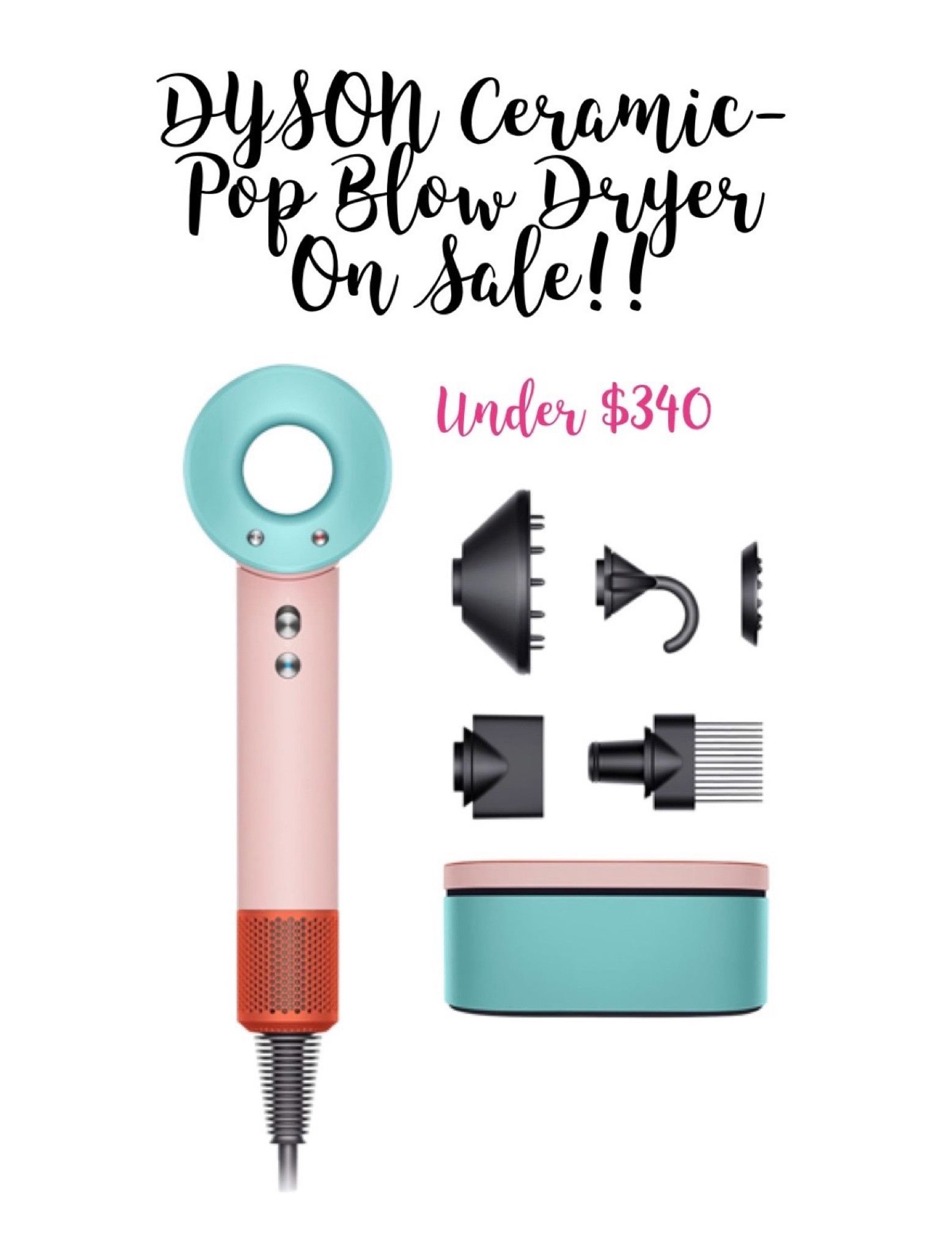 Dyson New Ceramic Pop Blow Dryer on sale now for a limited time!! Currently under $340! Black Friday sales! 

#LTKHoliday #LTKsalealert #LTKCyberWeek