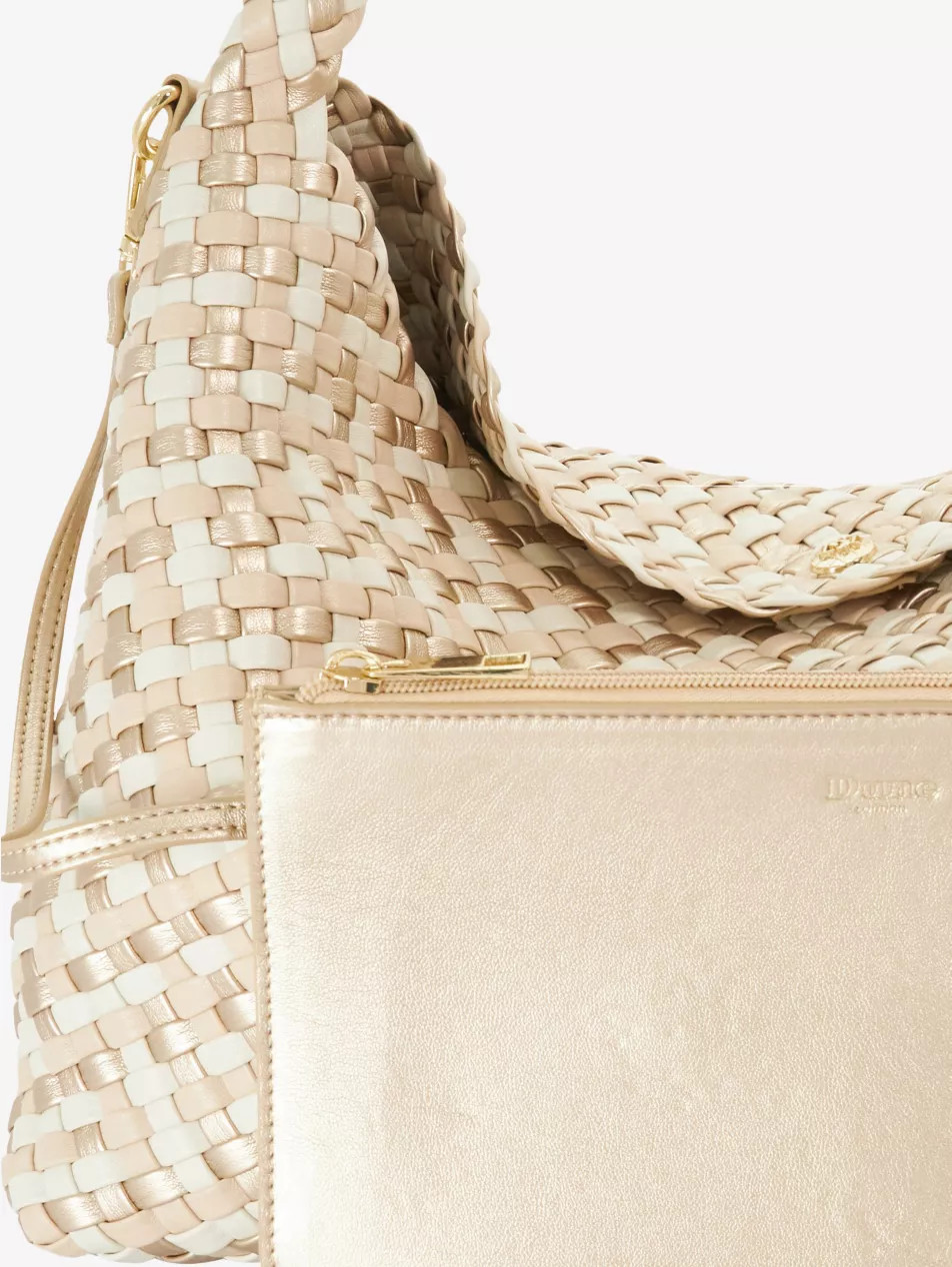 Deliberate Large Woven Faux-Leather Shoulder Bag | Selfridges