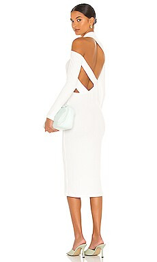 LNA X REVOLVE Auto Lux Midi Dress in White from Revolve.com | Revolve Clothing (Global)