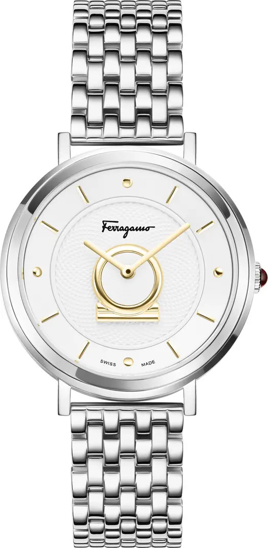 FERRAGAMO Minuetto Bracelet Watch, 36mm | Nordstromrack | Nordstrom Rack