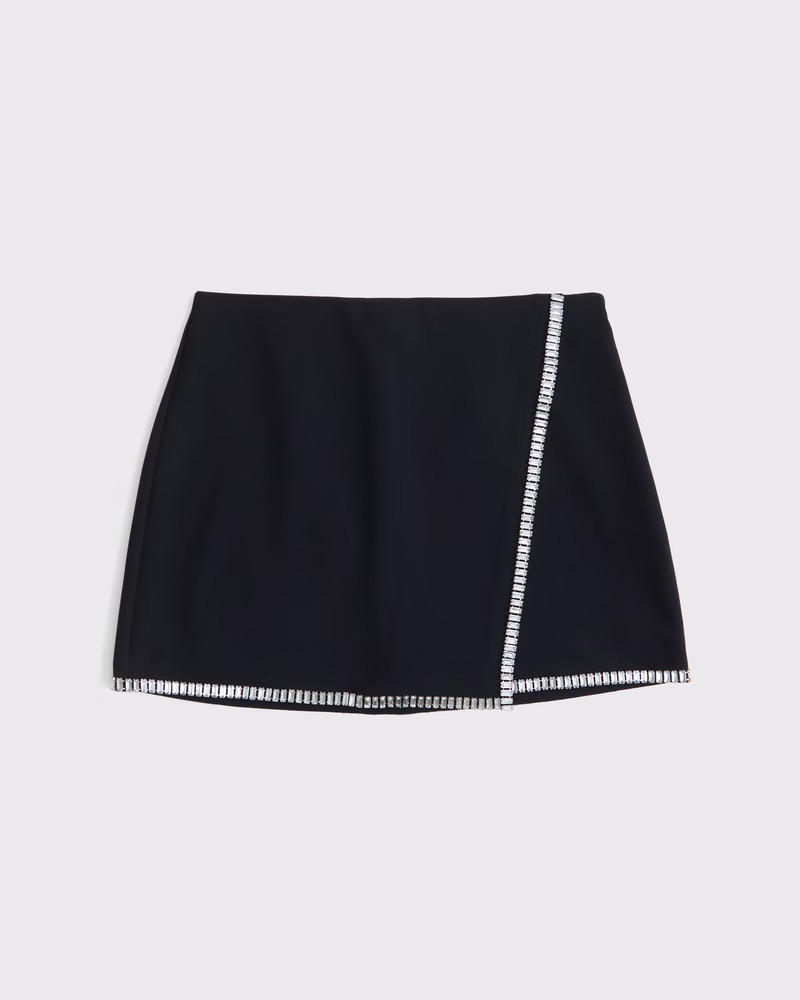Women's High Rise Wrap Mini Skort | Women's New Arrivals | Abercrombie.com | Abercrombie & Fitch (US)