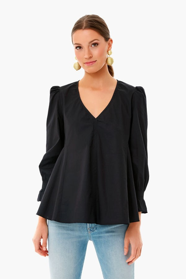 Black Easton Blouse | Tuckernuck (US)