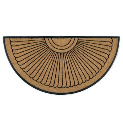 Sunburst Half-Round Coco Door Mat | Frontgate