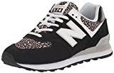 New Balance Women's 574 V2 Animal Print Sneaker, Black/Beige, 6 | Amazon (US)