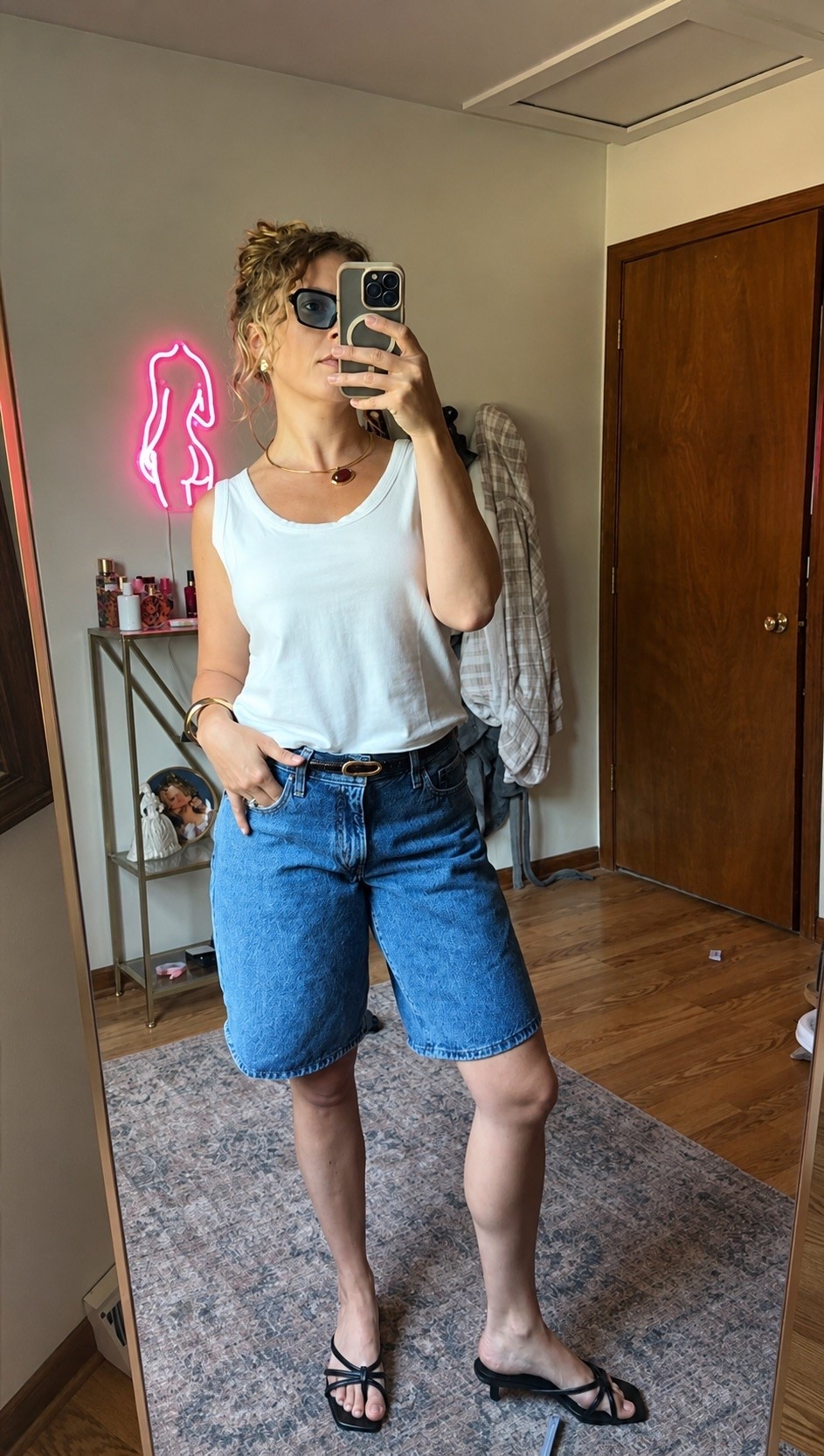 Kitten heels and jorts are my new uniform

#LTKootd #LTKgrwm #LTKSaleAlert