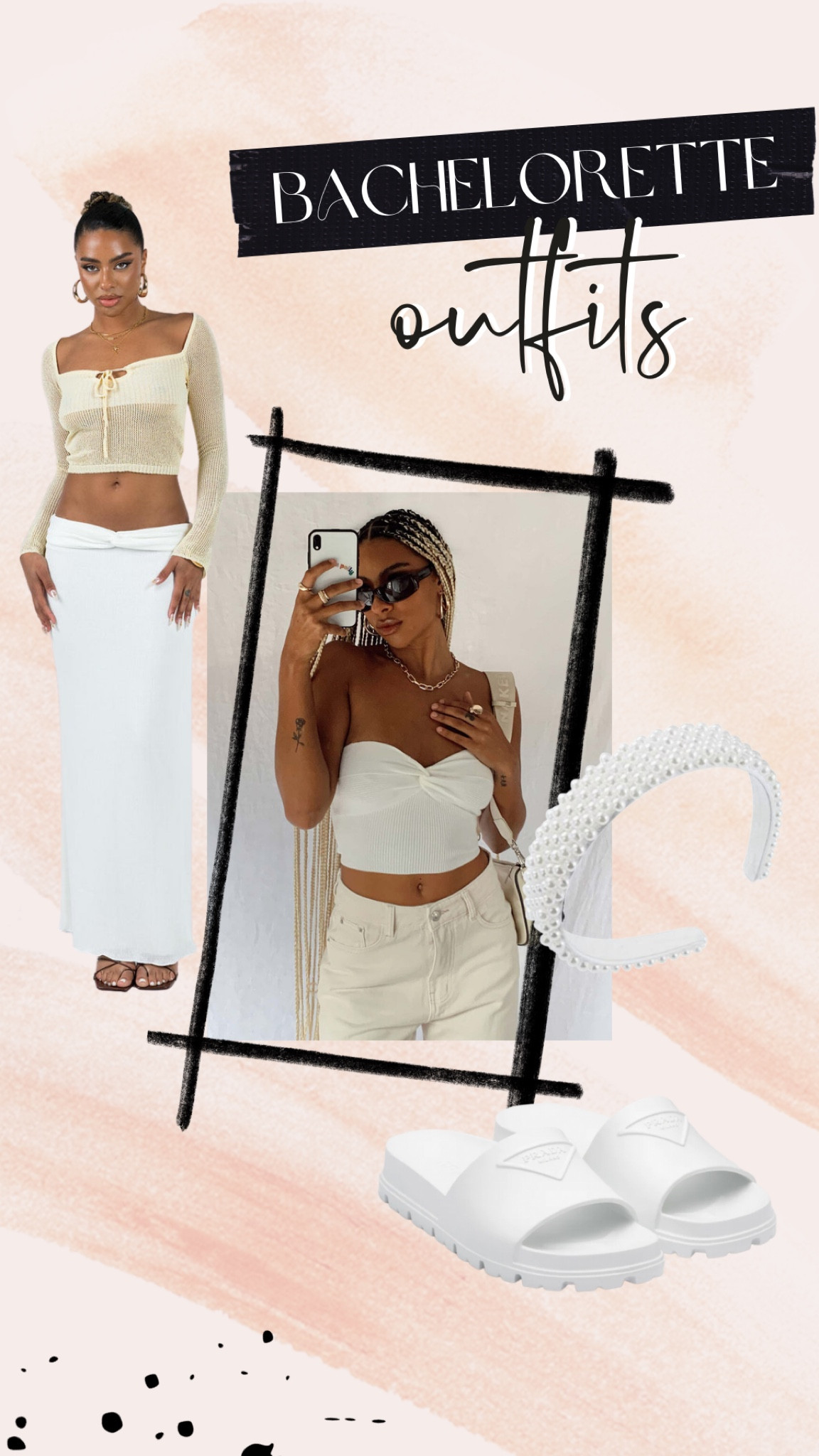 Top // S/M 
Skirt // large 