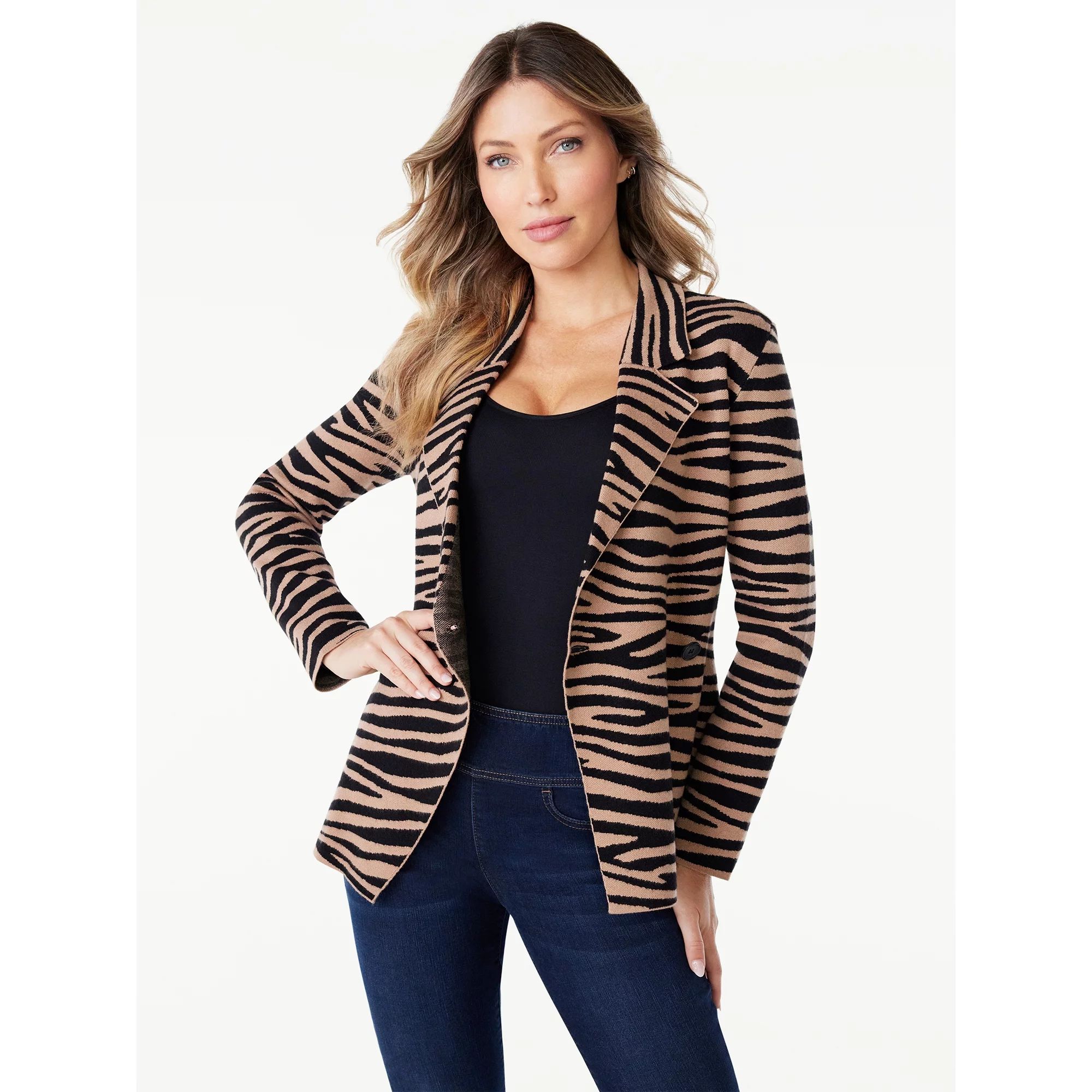 Sofia Jeans by Sofia VergaraSofia Jeans Women's Asymmetrical Sweater Blazer, Sizes XS-3XLUSD$40.0... | Walmart (US)