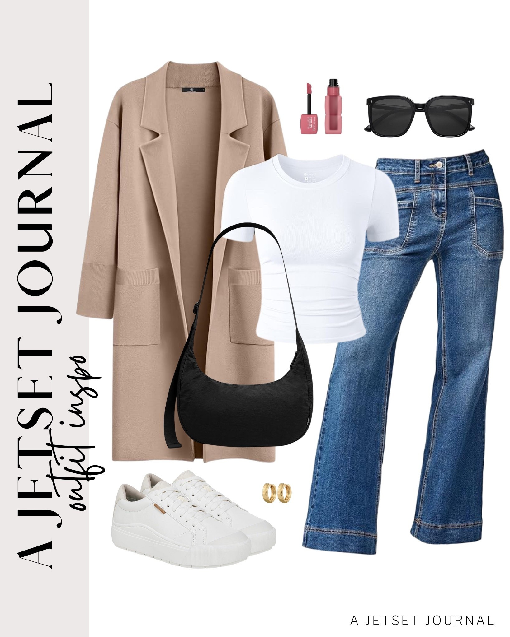 Simple everyday outfits with a cozy cardigan, classic jeans, and comfy sneakers.
wide leg high waisted jeans, skechers sneakers, puffer tote bag, maybelline teddy tint, amazon fashion, fall style, trendy look, viral fashion, fall outfit, gold earrings, affordable style, amazon favorite, top picks, best seller, airport outfit

#LTKStyleTip #LTKU #LTKSeasonal