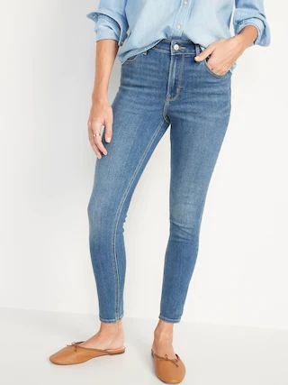 High-Waisted Wow Super-Skinny Ankle Jeans for Women | Old Navy (US)