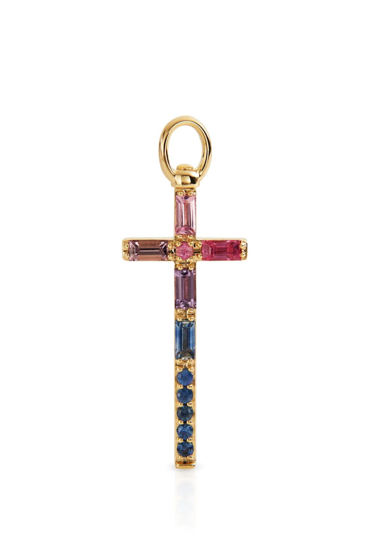 Elongated Cross Top Switch Charm | Susan Saffron Jewelry