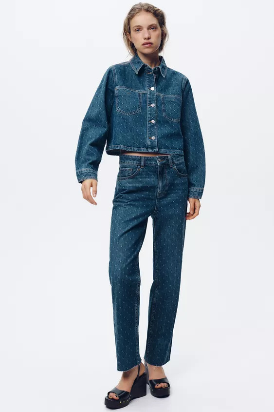 Z1975 SHORT DENIM SHIRT | Zara US
