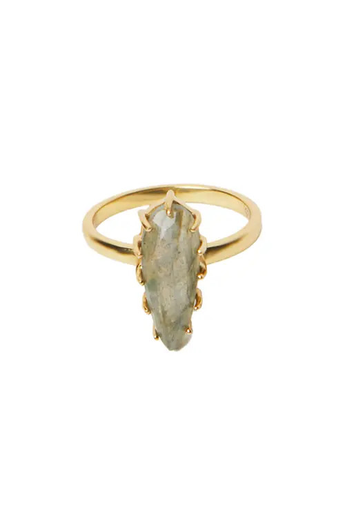 Argento Vivo Sterling Silver Labradorite Ring in Gold at Nordstrom, Size 7 | Nordstrom