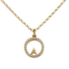 Felicity Initial Talisman Necklace | Sequin