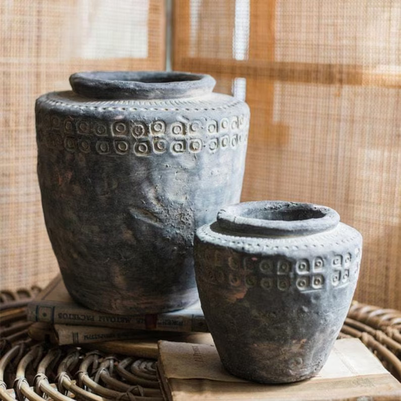 Ancient Maya Style Flower Pot | Etsy (US)
