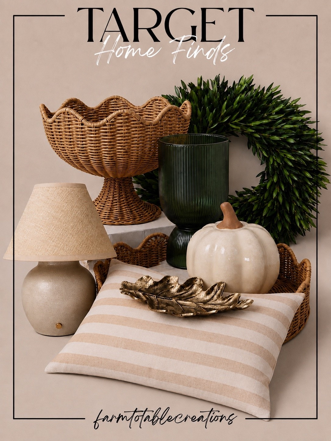 Target Home Finds for a Warm, Collected Fall Look 🍂🤎

Target’s fall home finds are so good this season! The woven textures, warm neutrals, deep green accents, and subtle touches of gold create that cozy, elevated look without feeling overly seasonal. I love pieces like these because they can transition beautifully from late summer straight through Thanksgiving.

Follow @farmtotablecreations on Instagram for more cozy home inspiration, affordable finds, and seasonal decor ideas.

#LTKHome #Target #TargetFinds #TargetHome #FallDecor #FallHome #CozyHome #NeutralDecor #AutumnDecor #AffordableHomeDecor #HomeStyling #FarmToTableCreations

#LTKHome #LTKSaleAlert