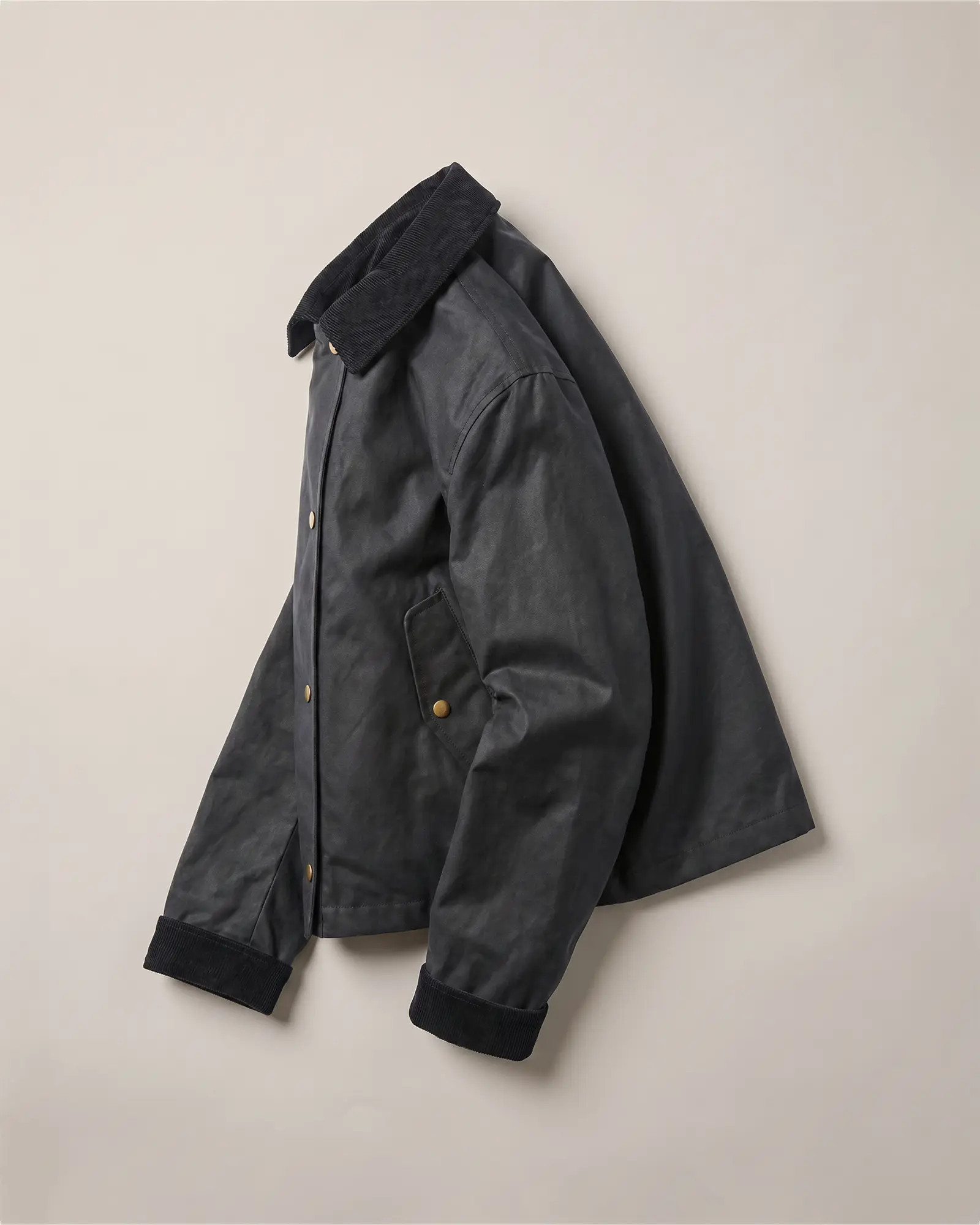 Organic Waxed Cotton Cropped Barn Jacket | Quince