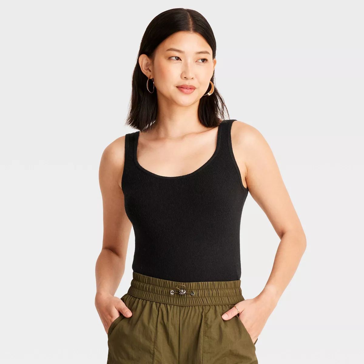 Women's Scoop Neck Sweater Tank Top - A New Day™ | Target