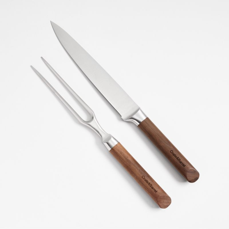 Crate & Barrel Carving Set + Reviews | Crate & Barrel | Crate & Barrel