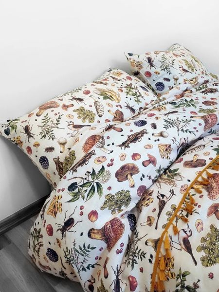 MUSHROOM LINEN DUVET Cover. Linen duvet with Mushrooms in King, Queen, Twin, Full, Double, Twin sizes. Botanic linen mushroom bedroom decor

#LTKkids #LTKhome #LTKU