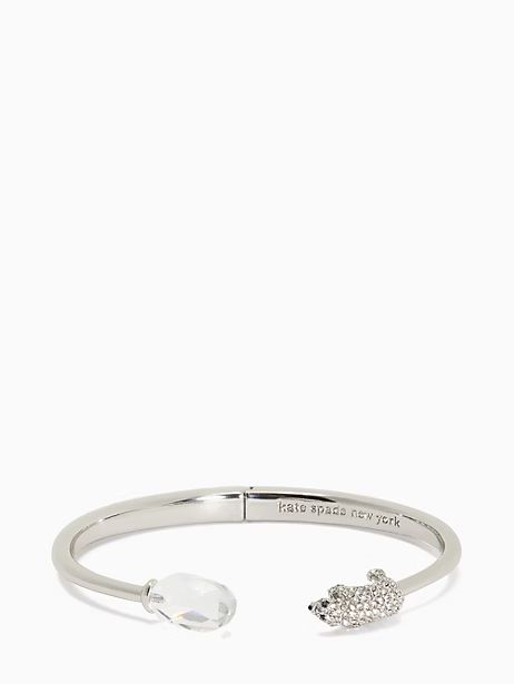 arctic friends polar bear hinged cuff | Kate Spade Outlet