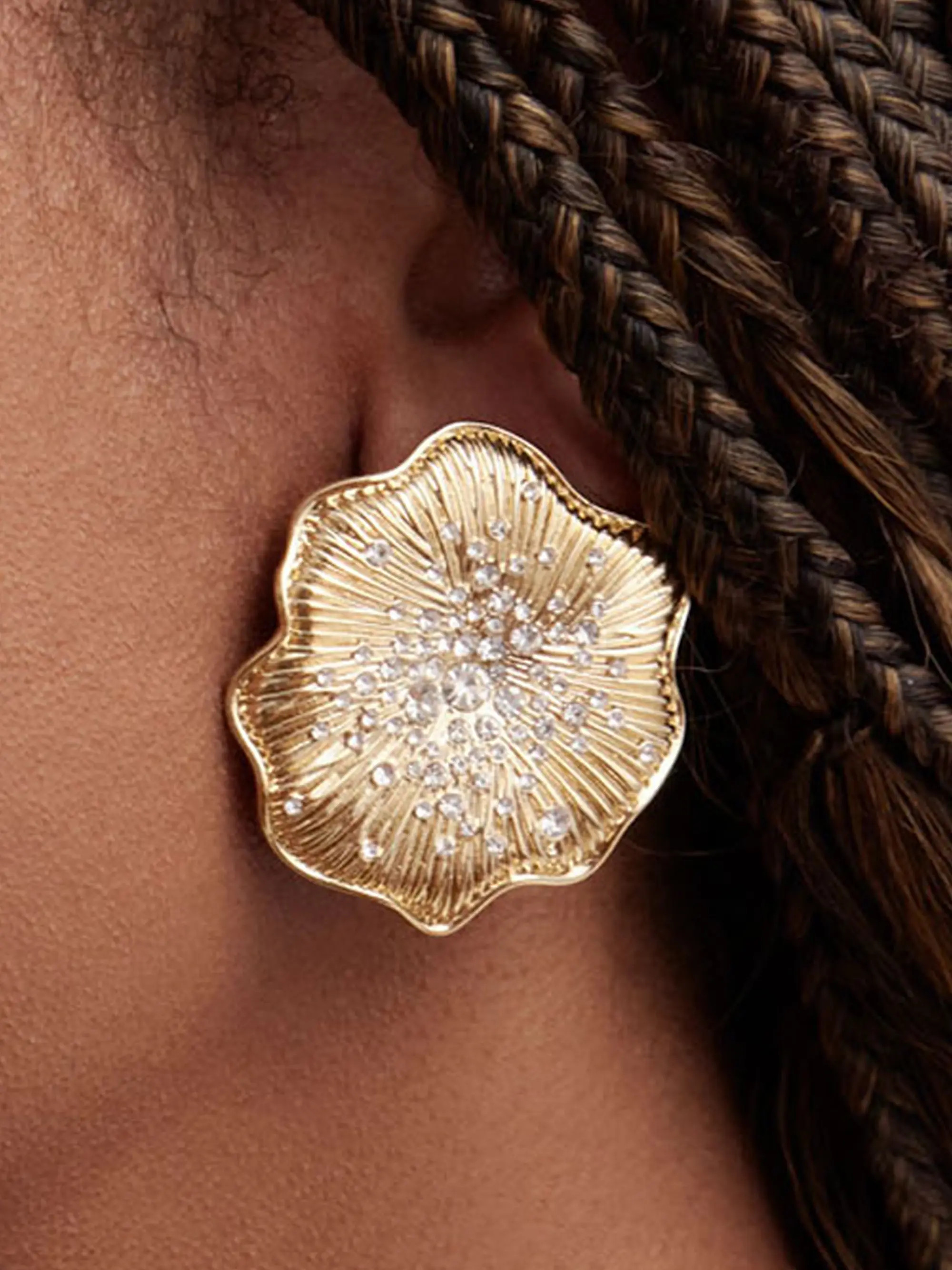 Christopher 14K-Gold-Plated & Crystal Stud Earrings | Saks Fifth Avenue