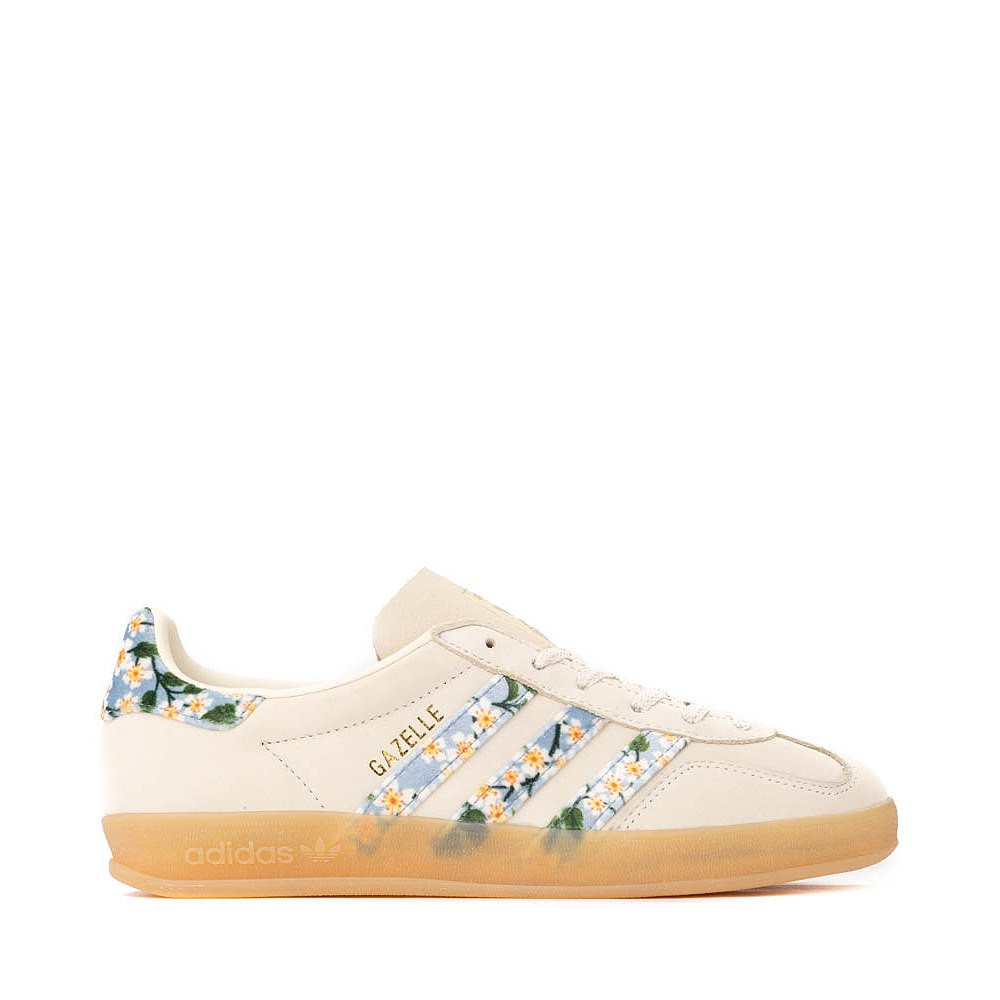 Womens adidas x Liberty London Gazelle Indoor Athletic Shoe - Cream White / Misti Day | Journeys