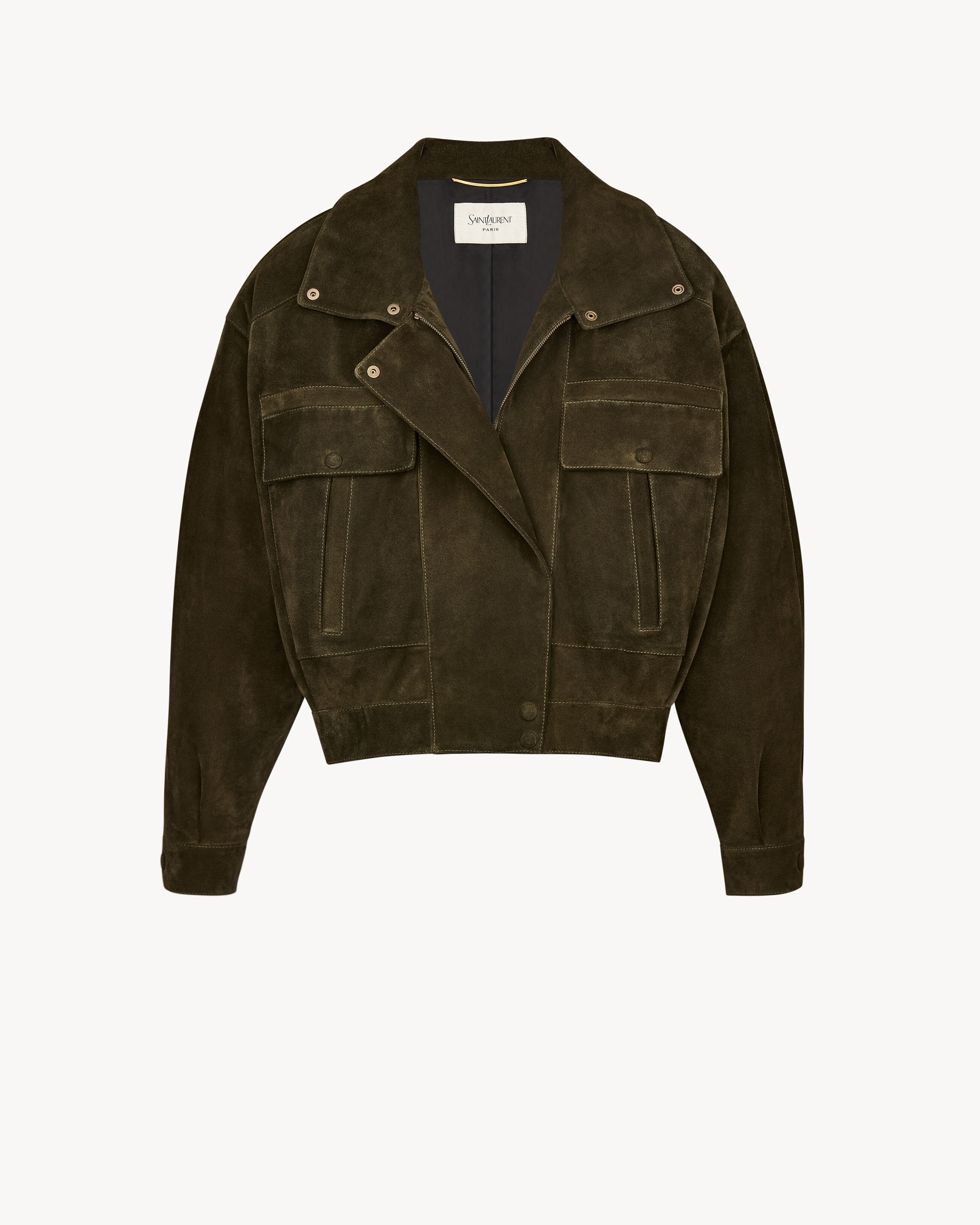 jacket in vintage split leather | Saint Laurent Inc. (Global)