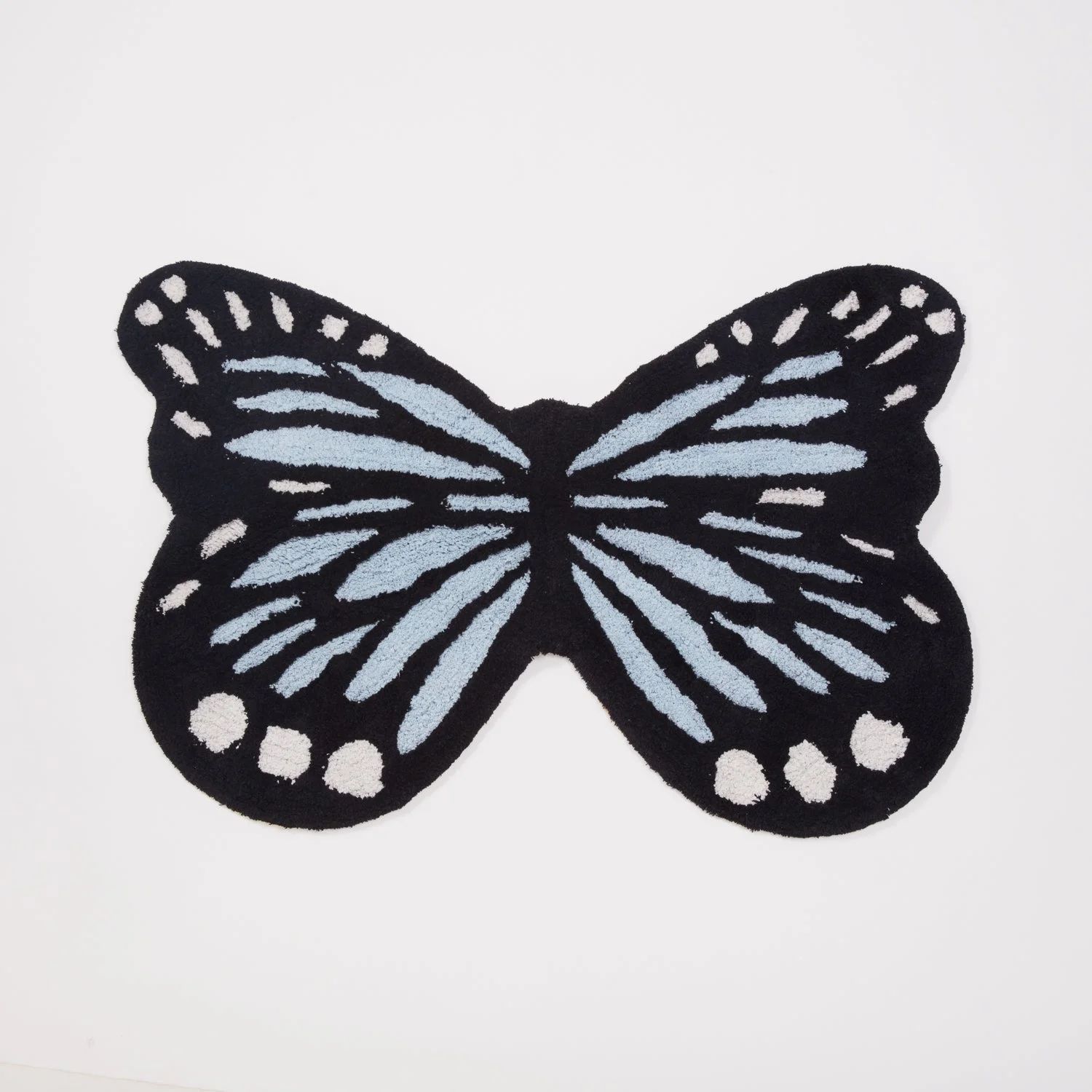 Dormify Washable Butterfly Shaped Accent Rug - Blue, Rugs, 2.62' x 3.28', Cotton, Rugs for Bedroo... | Walmart (US)