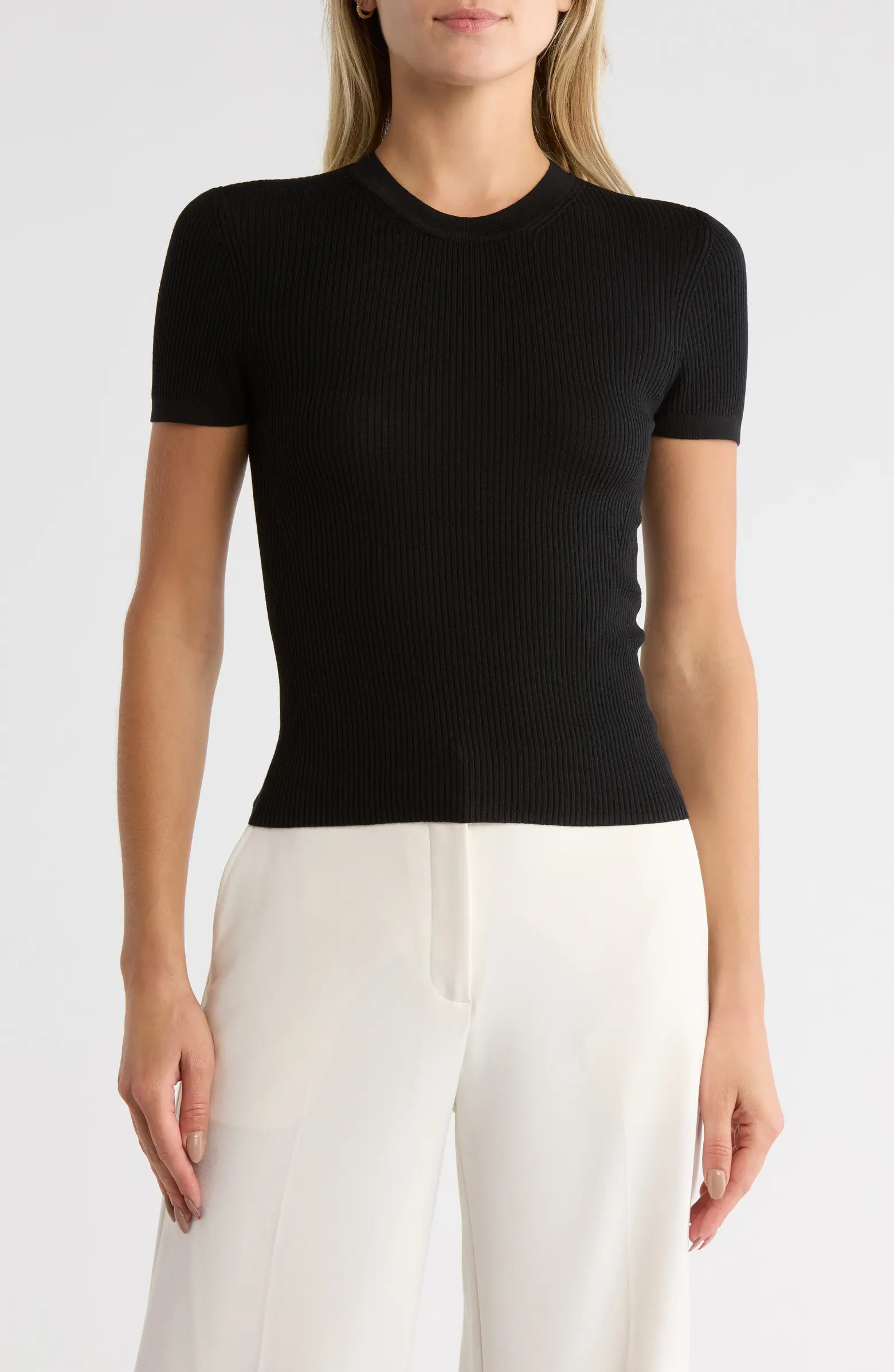 Tease Short Sleeve Wool Sweater | Nordstrom Rack
