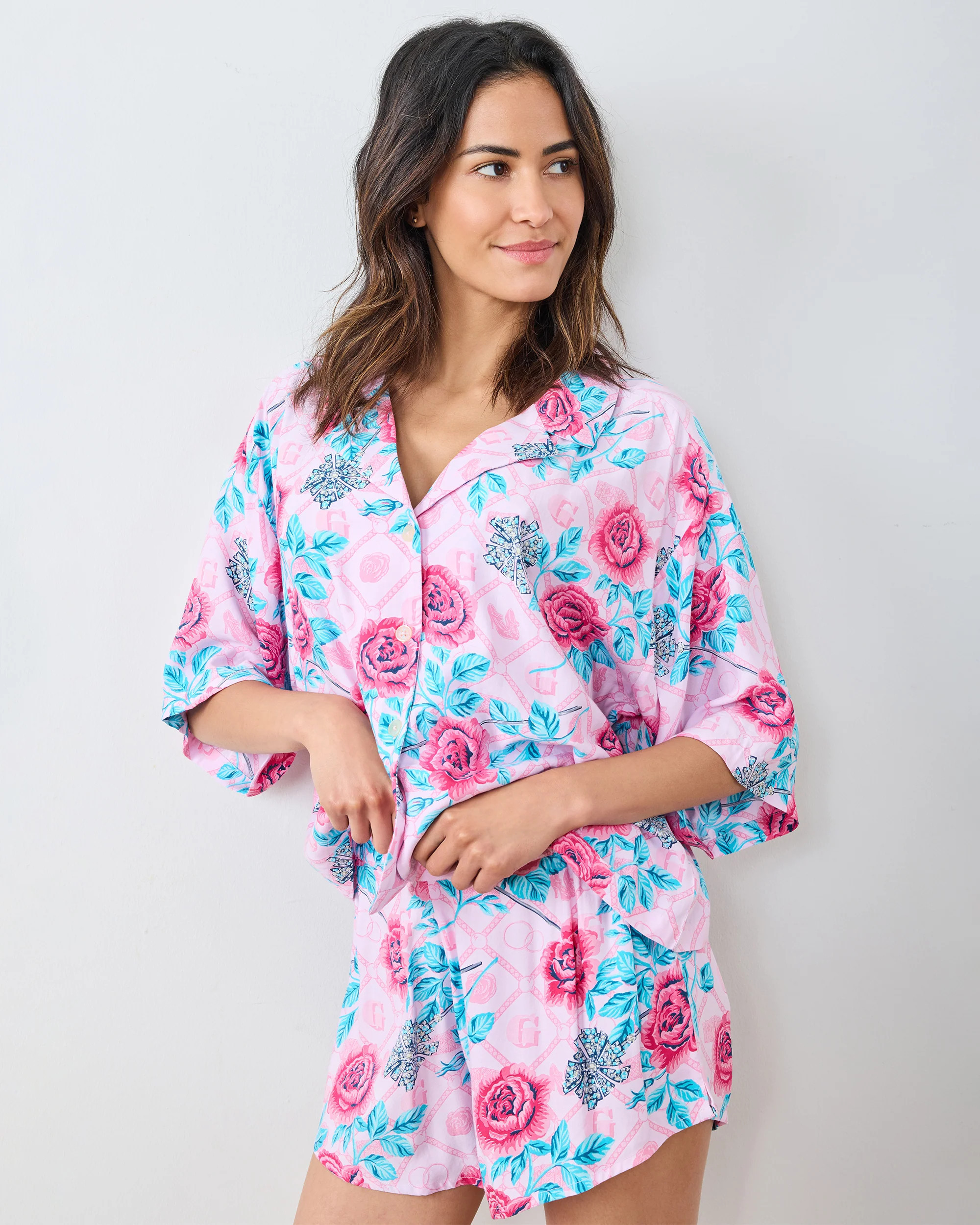 Glinda's Garden - Eco Satin Sweet Dreams Set - Popular Pink | Printfresh