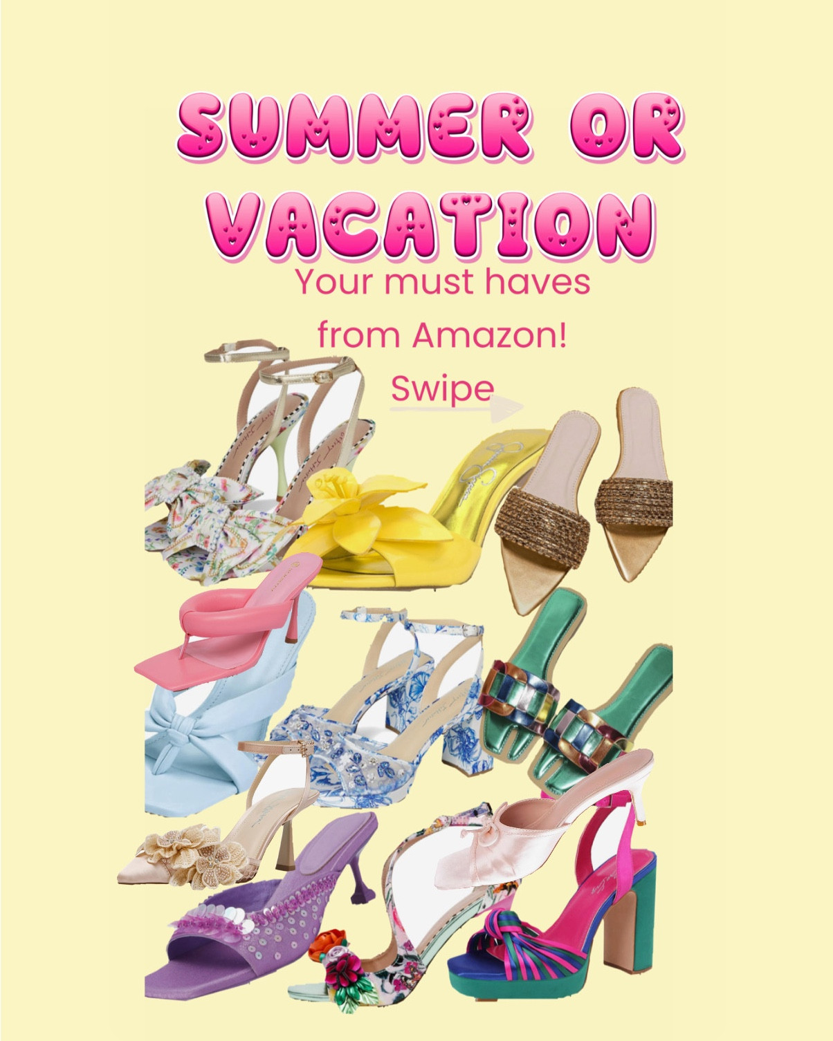 Your entire summer and vacation shoe collection all in one place. Vibrant colors, detailing and comfort..what more can you ask for ? 

#LTKootd #LTKSeasonal #LTKOver40