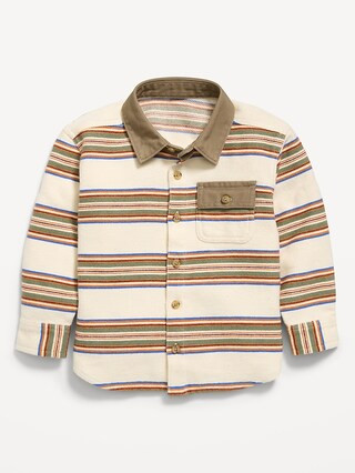 Long-Sleeve Utility Pocket Shirt for Toddler Boys | Old Navy (US)