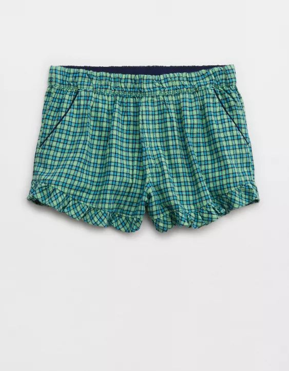 Aerie Flannel Ruffle Boxer | Aerie