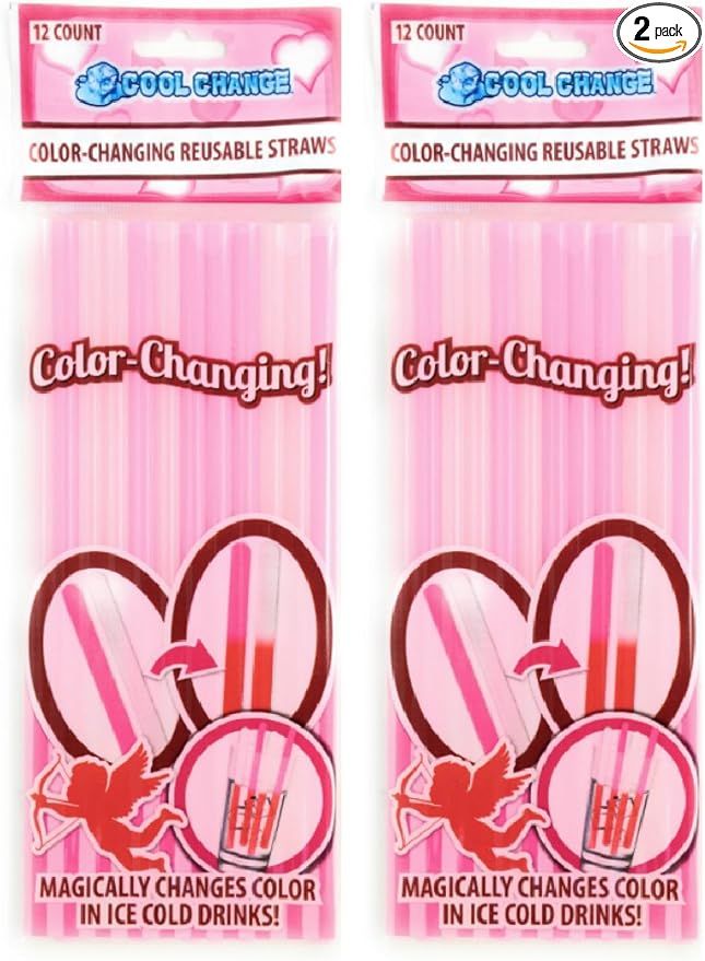 Cool Change Valentine Straws - 2 packages | Amazon (US)