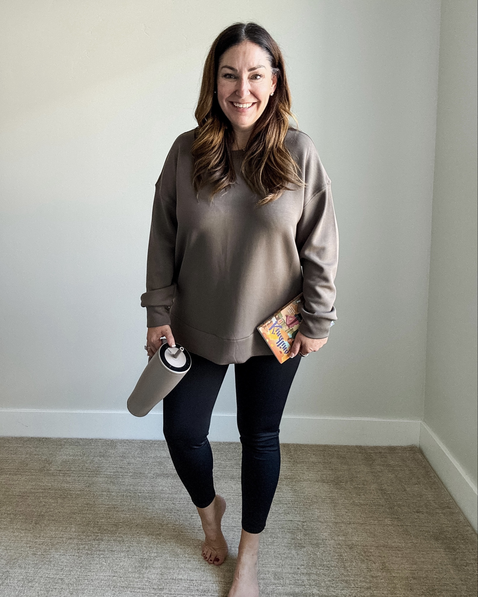 Comfy weekend outfit with new @spanx tunic 

Tunic tts, L // legging size up if inbetween XL petite 
 #spanxpartner 

#LTKOver40 #LTKActive #LTKMidsize