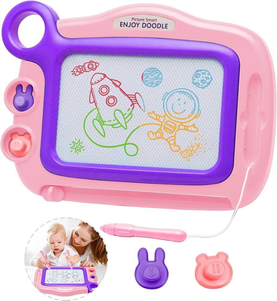 Toddler Toys Age 1-2,Erasable Toys for 1 2 Year Old Girl Magnetic Drawing Board for Kids, A Etch ... | Amazon (US)