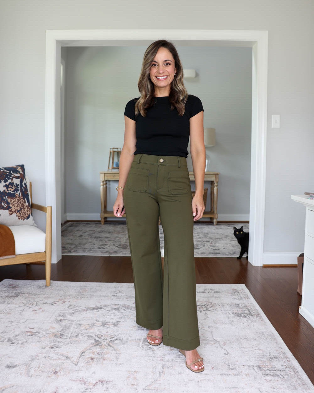 Petite-friendly Fall finds from LOFT!

Outfit 1:
Palmer Pants in Ponte (LOFT): petite 00 True to size 10” rise 28” inseam
Black top (Ann Taylor): petite xxs
Heels (LOFT): tts

Outfit 2:
Corduroy skirt (LOFT): petite 00
Top (Quince): xs
Tote bag (Quince)
Shoes (Sam Edelman)

Outfit 3:
Floral sweater (LOFT): petite xxs
Cropped pants (Quince): xs short (24” inseam, 11” rise)
Tote bag (Quince)
Loafers (Sam Edelman): tts

For size comparison, I’m 4’10” 105lbs. My measurements are 32”, 24”, 36”. I typically wear petite xxs/00/24 and have a 25” ankle inseam and a 27.5-28” full length inseam.

#LTKPetite #LTKSaleAlert #LTKSeasonal