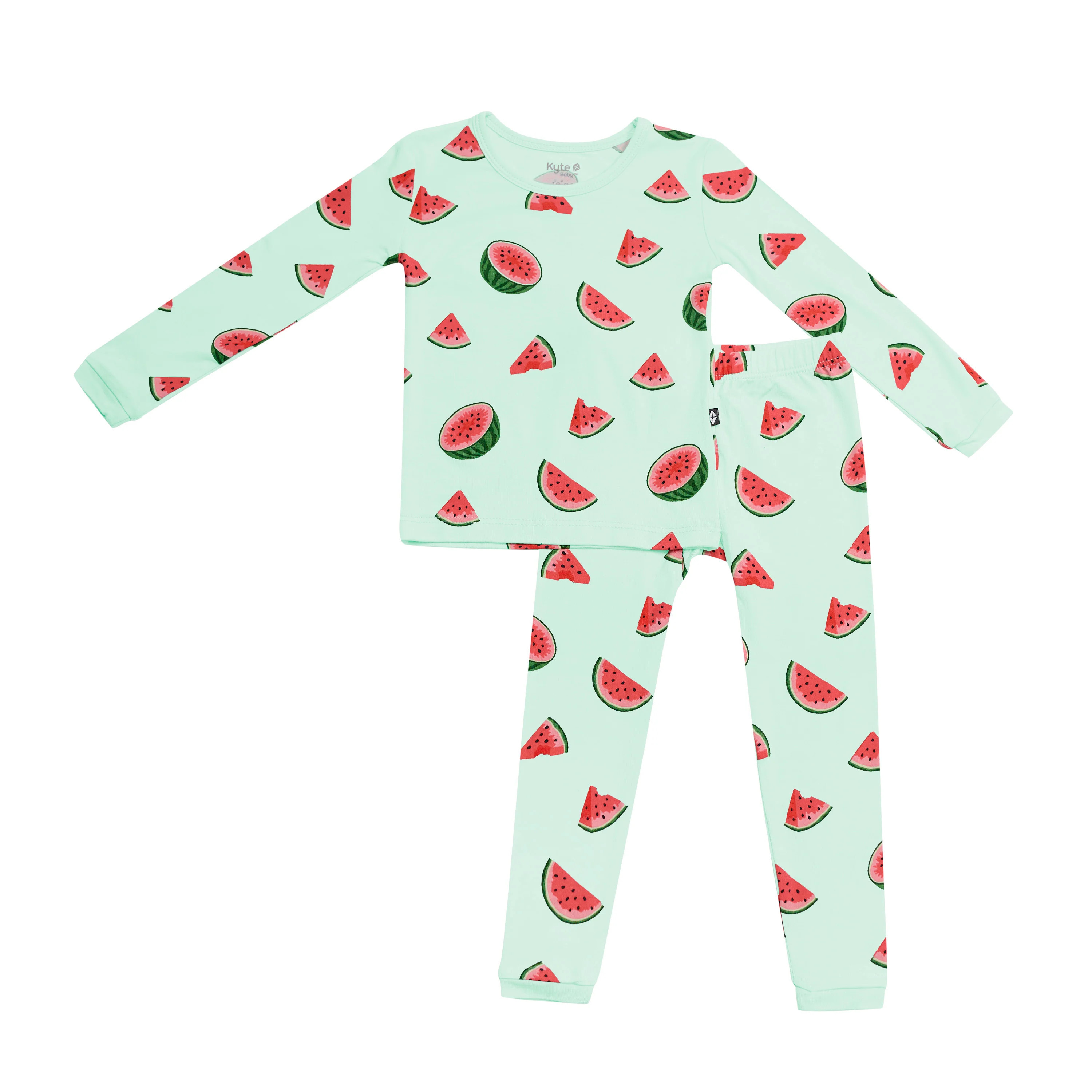 Long Sleeve Pajamas in Watermelon | Kyte BABY