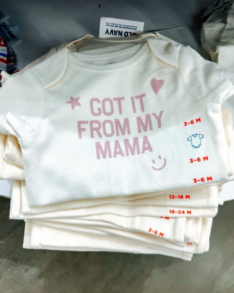 Old Navy has the cutest baby onesies right now 🥹

The “Mom’s Fan Club,” “Got It From My Mama,” and “Nana’s Favorite” onesies are adorable, and don’t even get me started on the little cow print! If you’re shopping for a baby shower or refreshing your little one’s wardrobe, these are worth checking out.

#OldNavy #BabyClothes

#LTKBaby