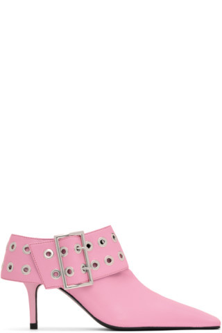 Pink Big Belt Heels | SSENSE
