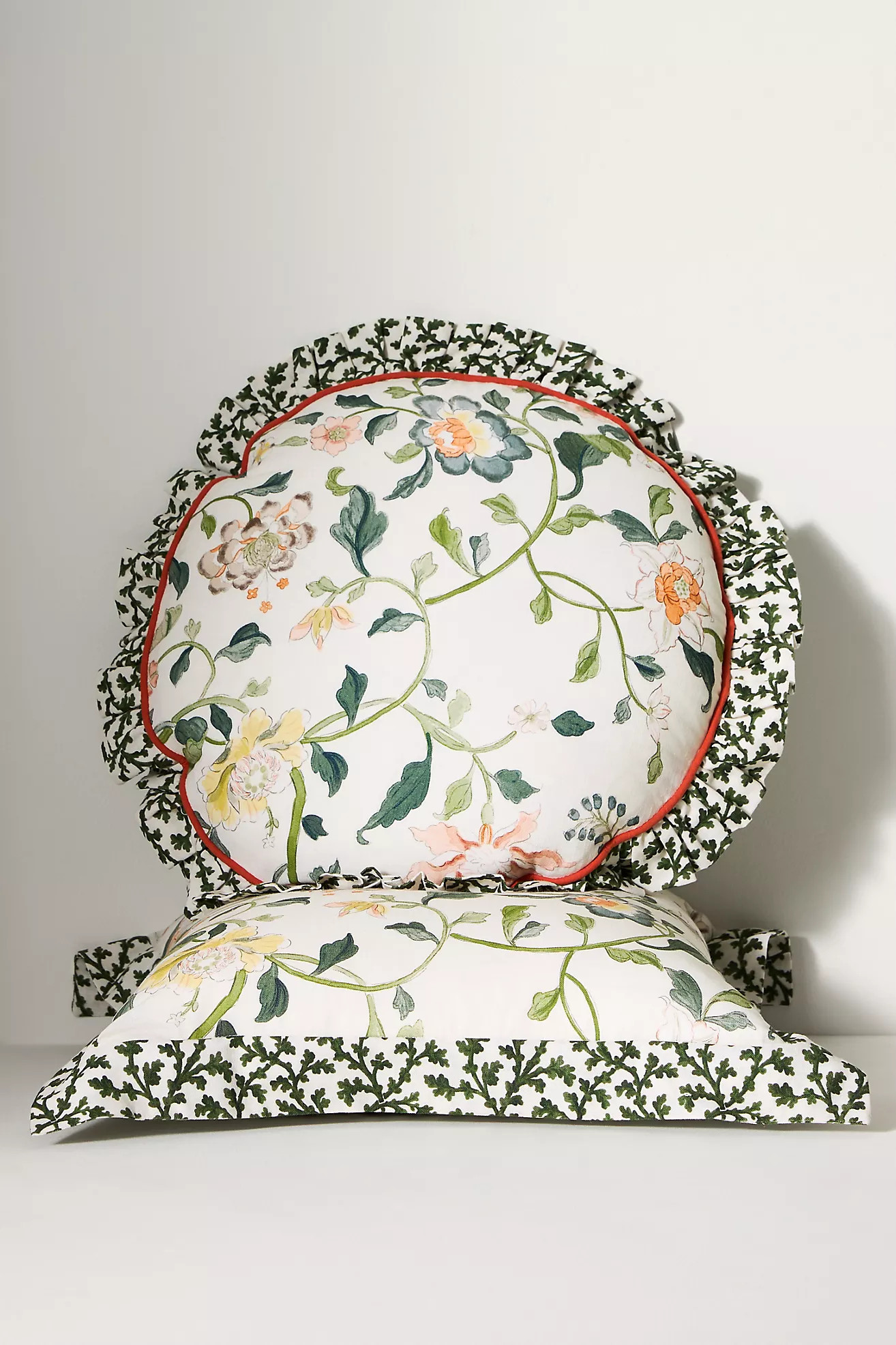 Hattie Cotton Floral Printed Pillow | Anthropologie (US)