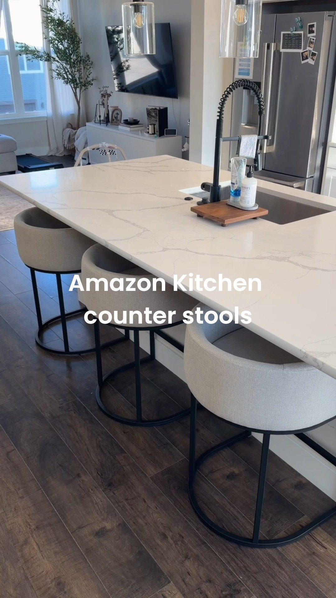 Lil kitchen upgrade with new stools from Amazon
 🤍 

#amazonhomefinds #kitchen #kitchenfinds 

#LTKGiftGuide #LTKFindsUnder100 #LTKmomlife