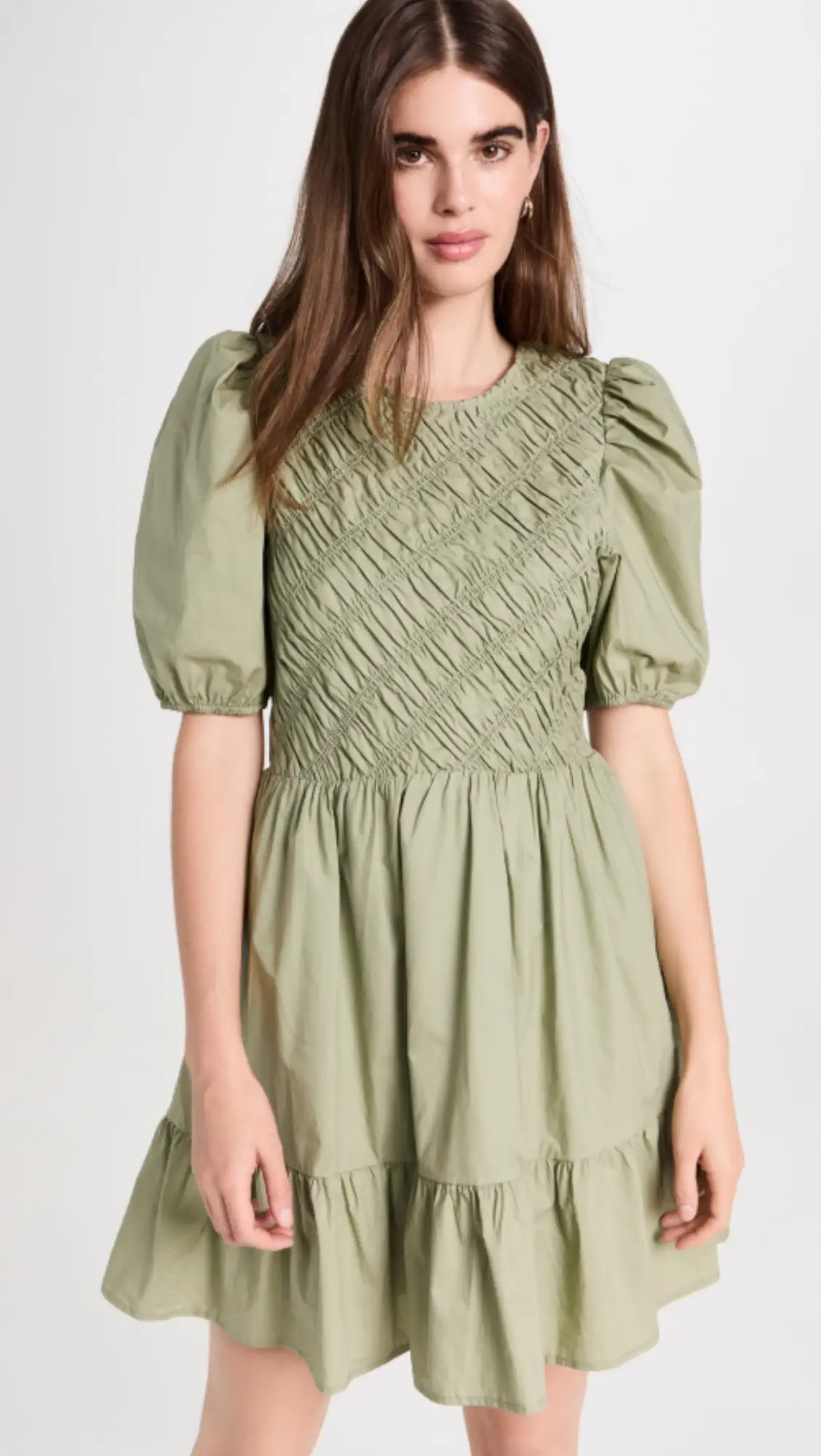 English Factory Asymmetrical Smocked Mini Dress | Shopbop | Shopbop