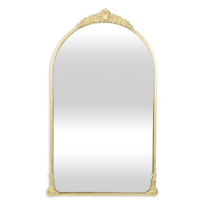 HomeRoots 34" Gold Metal Arch Accent Mirror | Target