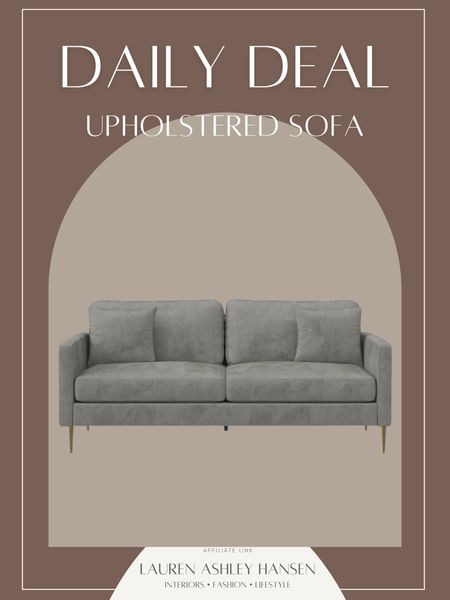 This upholstered sofa is almost 70% off today for the deal of the day! Price can’t be beat! 

#LTKsalealert #LTKhome