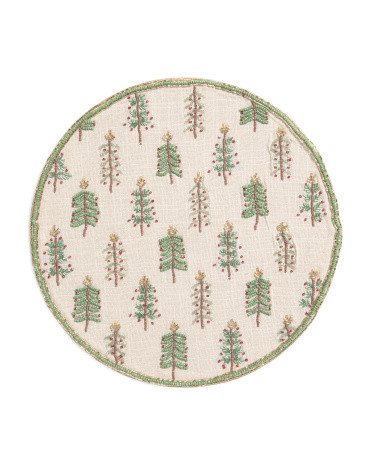 Tree Farm Beaded Placemat | TJ Maxx