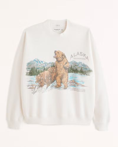 Grand Teton Graphic Crew Sweatshirt | Abercrombie & Fitch (US)