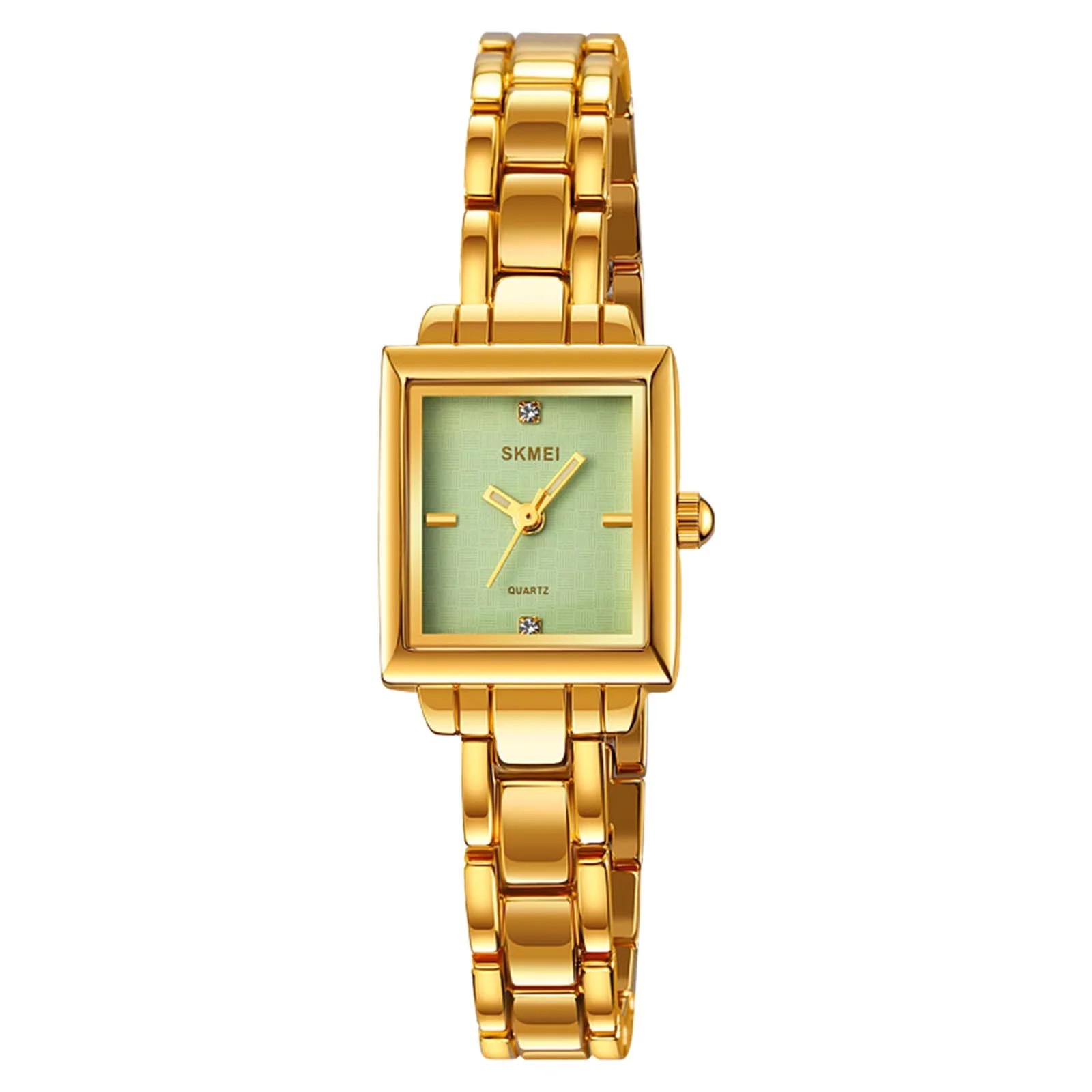 Gold Womens Stnless Steel Watch Water Resistant Quartz Watch Fashion Bracelet Square Wristwatch E... | Walmart (US)