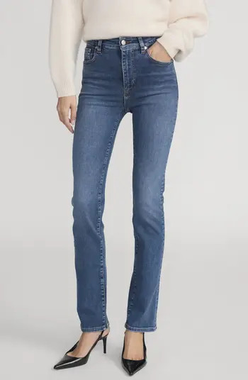 The Pencil High Waist Slim Straight Leg Jeans | Nordstrom